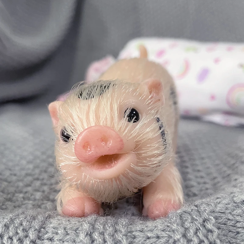 5Inch Smile Face Reborn Pig Do - Reborn Baby Doll Silicone Realistic 评论和价格
