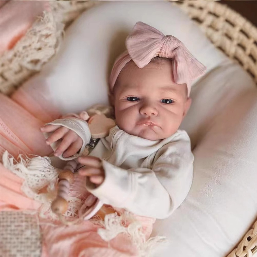 48CM Reborn Silicone Dolls Aug - Reborn Baby Doll Silicone Realistic 评论和价格