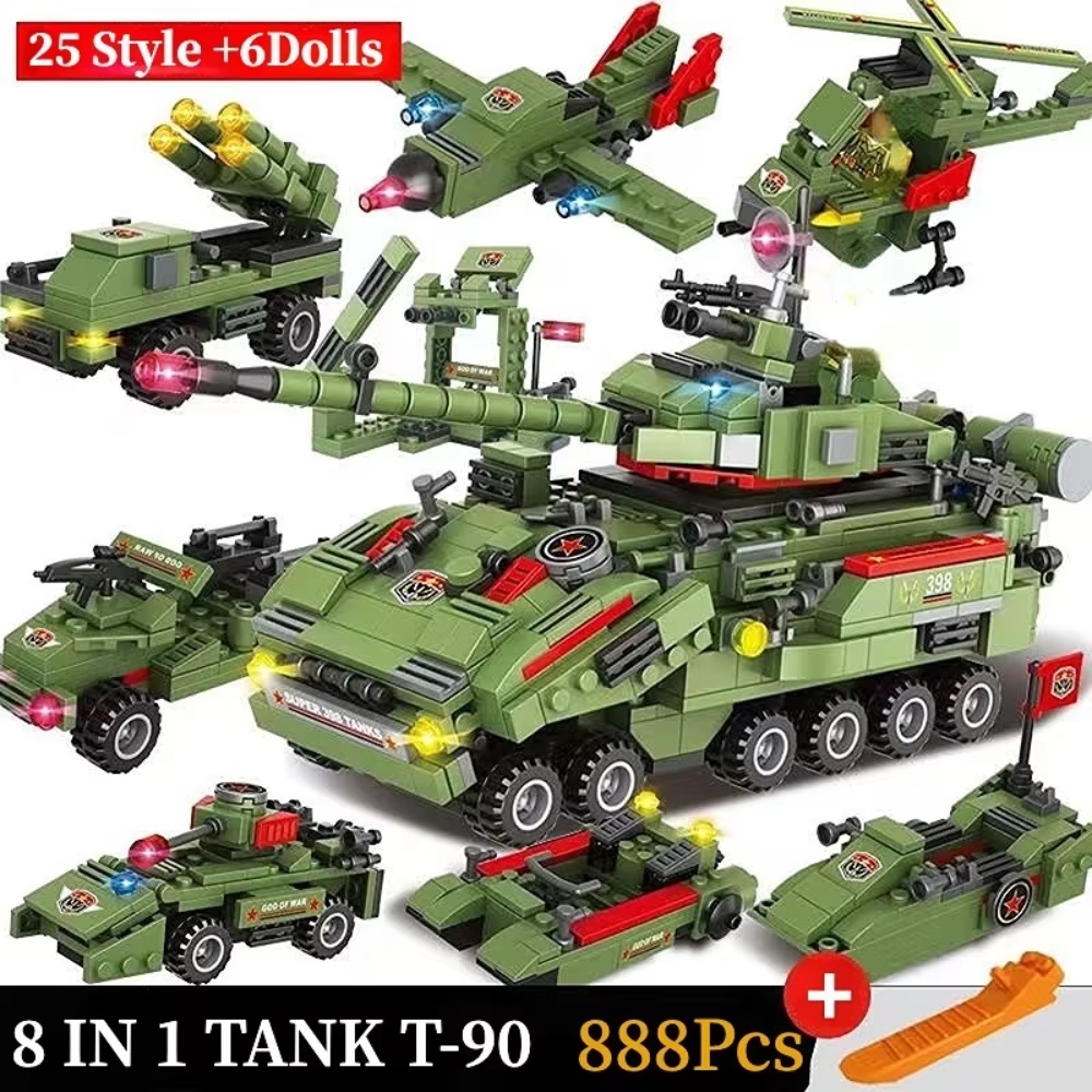 T90 Military Battle Tank Build - Lego Compatible Military Tank 评论和价格