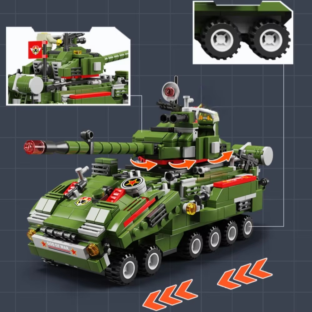 T90 Military Battle Tank Build - Lego Compatible Military Tank 评论和价格